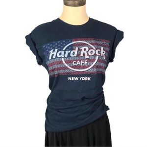 Hard-rock-cafe Women's Navy T-shirt